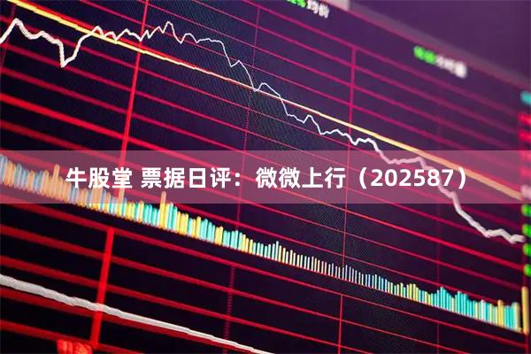 牛股堂 票据日评：微微上行（202587）