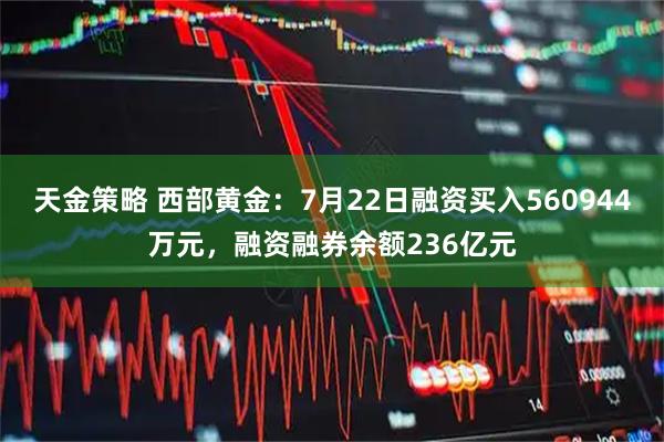 天金策略 西部黄金:7月22日融资买入560944万元,融资融券余额236亿元